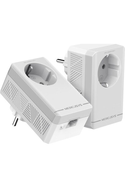 Mercusys PowerLine MP300P KIT, AV600 Passthrough, raza actiune 300 m, viteza ...