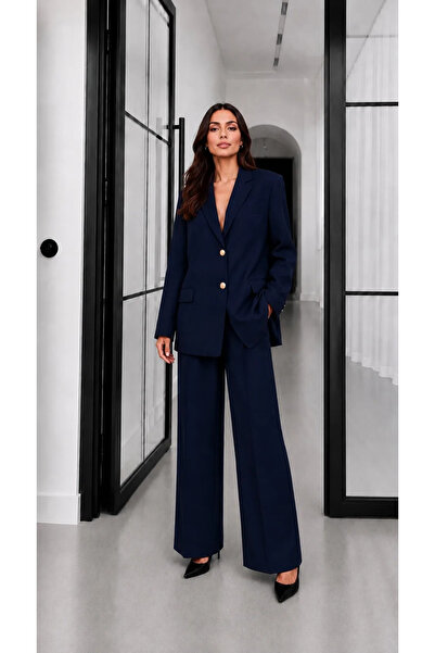 Moda Algan Premium Blazer Takım MA10006 Lacivert