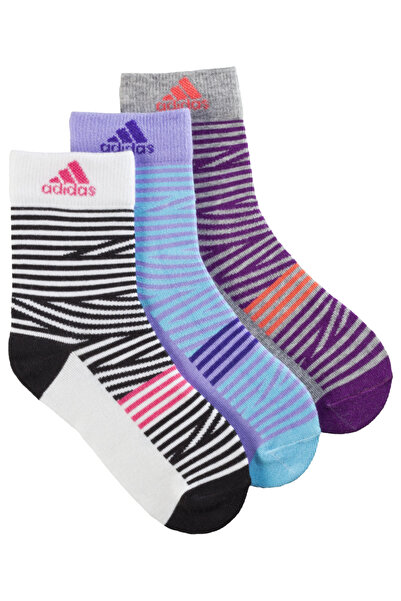 adidas M67292 Yg Gra Sock 3Pp Children's Sports Socks Colorful