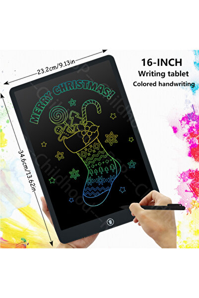 Choice10 A16 inch black 6.5/8.5/10/12/16-Inch LCD Drawing Tablet,Handwriting ...