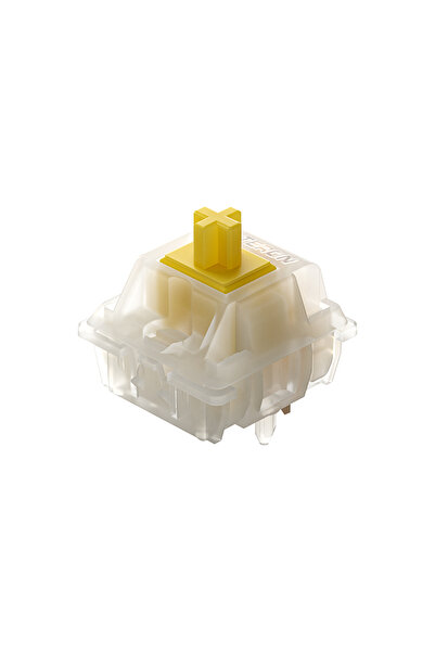 choice2 90 PCS Gateron Milky Yellow Pro Linear Switches - Pre-Lubed 5-Pin MX ...