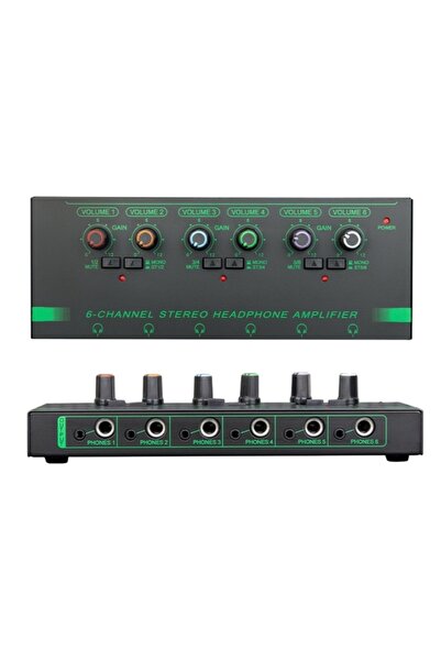 Choice PH600-Green Mini Headphone Amplifier Depusheng New 4/6Channels Ultra-C...