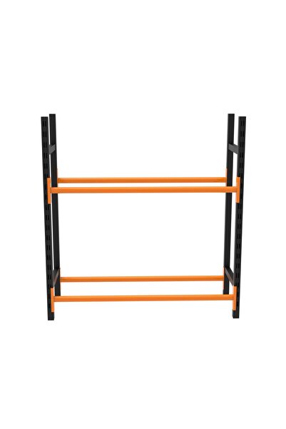 RafBurada 2 Katlı Midi Rack Lastik İstifleme Rafı 40x120 cm-100 cm
