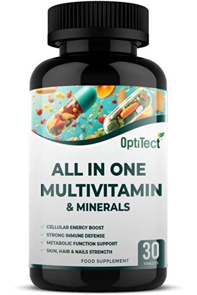 OptiTect All in One Multivitamin and Minerals, 30 Tablets, Daily Nutritional ...