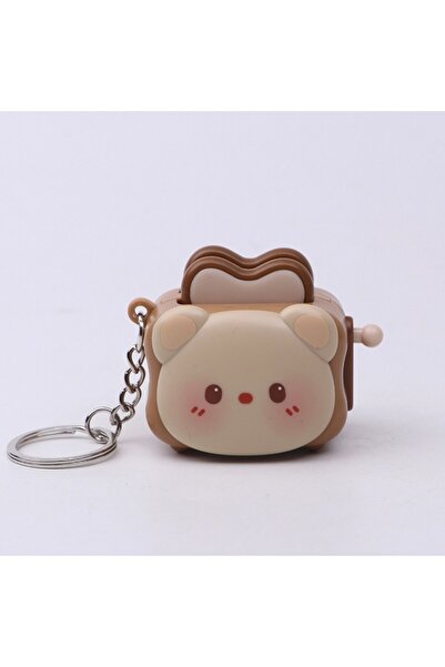 Choice1 Brown Cute Bread Maker Panda Creative Keychain Decompression Toy Acce...