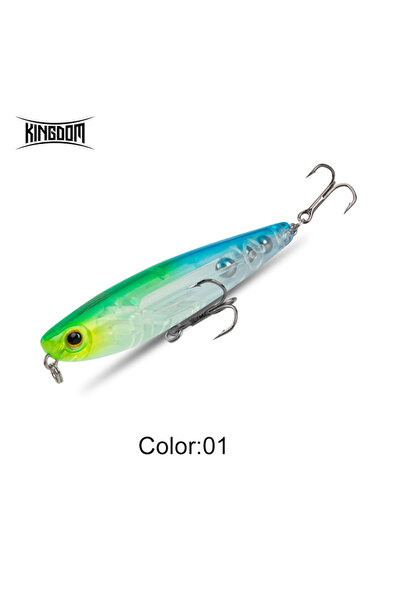 Choice8 KINGDOM 5.6g 60mm 01 Kingdom Topwater Pencil Fishing Lures 60mm 5.6g ...