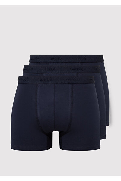 Mavi 3lü Lacivert Basic Boxer 0911414-30761