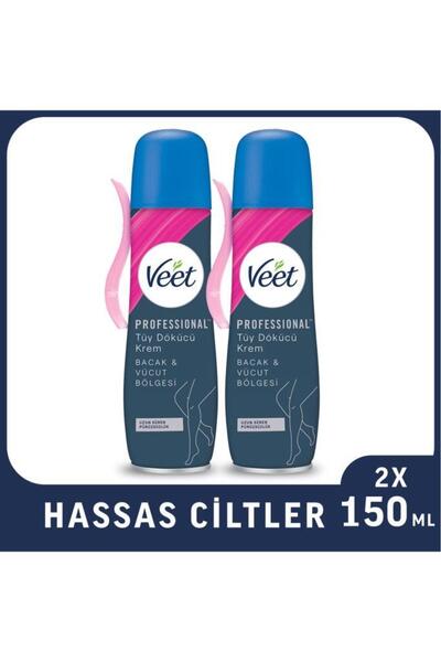 Veet Professional Hassas Ciltler Tüy Dökücü Krem 150 ml x 2 Avantaj Paketi