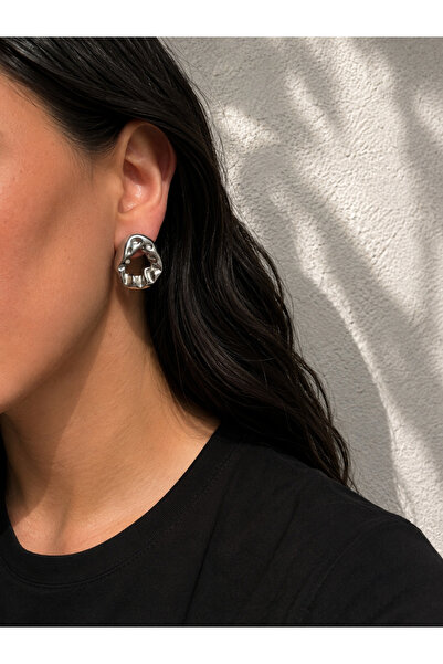 Owentis Steel Silver Bold Marshall Earrings -Not Blackened-