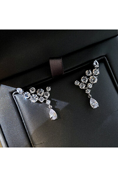 Choice E1135 Huitan High-quality Silver Color Dangle Earrings for Women Aesth...