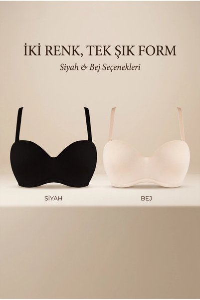 Atelier Tuberose Women's Bralette Balconette Strapless Lotus Cup Non-Padded Bra Push up Non-Support Bralette