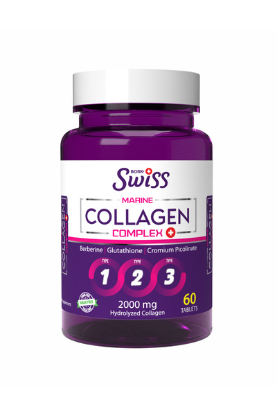 Bork Swiss Natural Hidrolize Kolajen Tablet 60'lı | Biotin ve Selenyum İçeren...