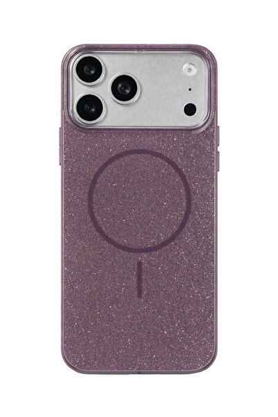 Vissona iPhone 17 Pro Max Kılıf – MagSafe Uyumlu – Simli Lüks Silikon Telefon...