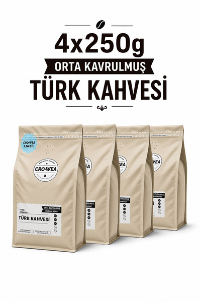 Türk Kahvesi 4x250g Orta Kavrulmuş