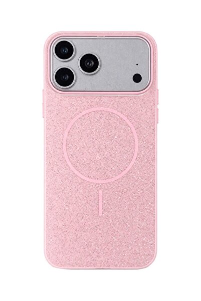 Vissona iPhone 17 Pro Kılıf – MagSafe Uyumlu – Simli Lüks Silikon Telefon Kılıfı