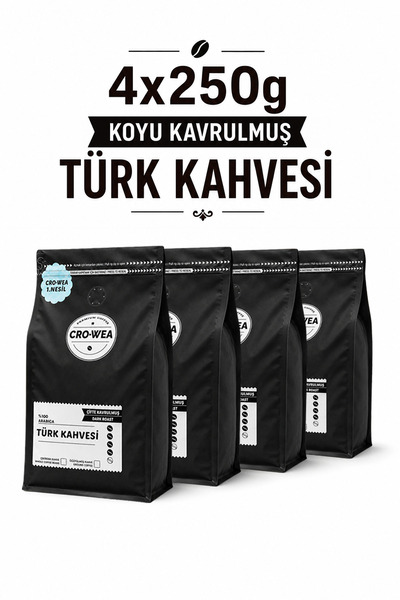 Türk Kahvesi 4x250g Koyu Kavrulmuş