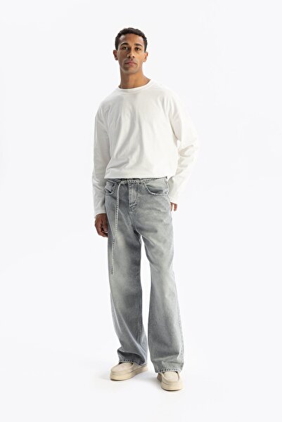 Hiccup Blugi din denim cu talie medie GIEST