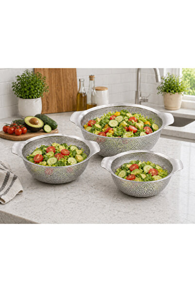 Denis Home Sieve 3’lü Metal Süzgeç Seti