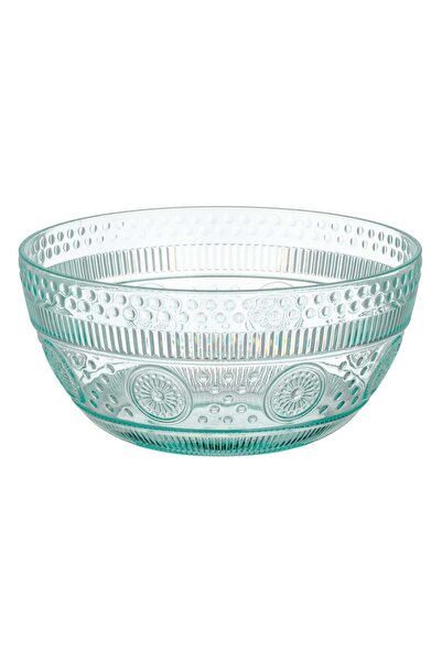 OEM Mint Green Plastic Bowl with Patterned 800ml