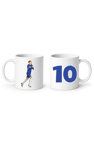 Rabona Fashion الرقم 10 بلو بلاير - كأس بتصميم كرة القدم