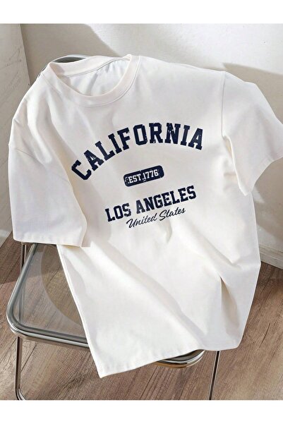 EFFRENATU Custom Printed Oversize Cotton Crew Neck T-Shirt Tshirt