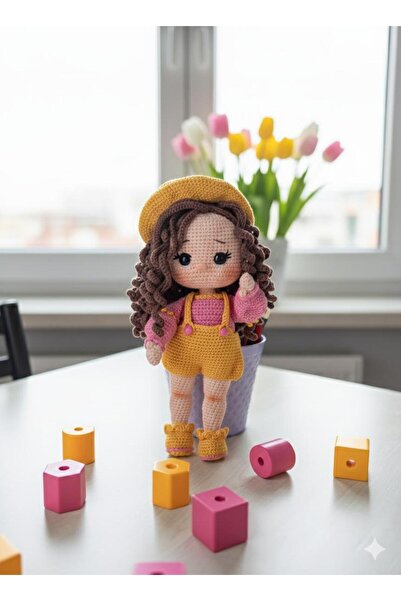 TİNY İLMEK Amigurumi Şirin Bebek Organik Oyuncak Bebek