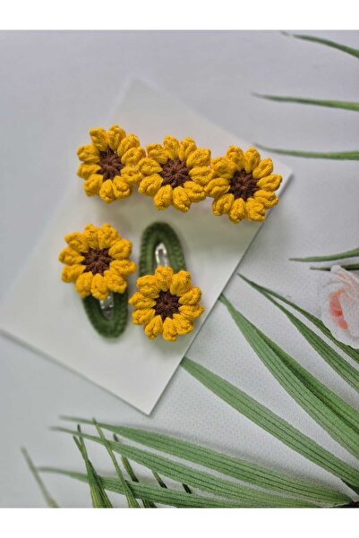 Hand Mother's Since 2024 Σετ αγκράφες ηλίανθου για μαμά και κόρη, χειροποίητη...