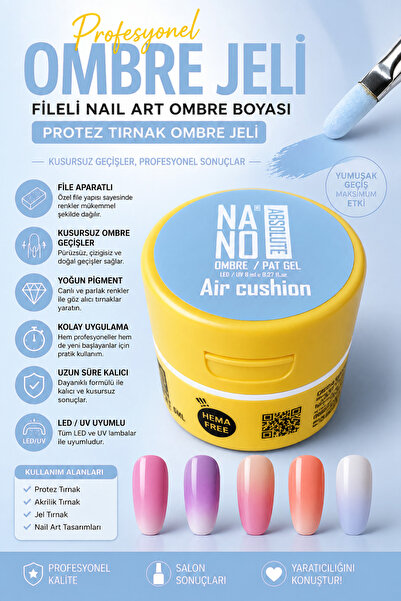 Nera Classy Ombre Ojesi, Kalıcı Pat Gel, Stampa Ojesi Ombre, Protez Tırnak Om...