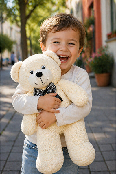 Özgüner Oyuncak 50 cm Büyük Boy Sevimli Peluş Ayıcık - Yumuşak Dolgulu Peluş