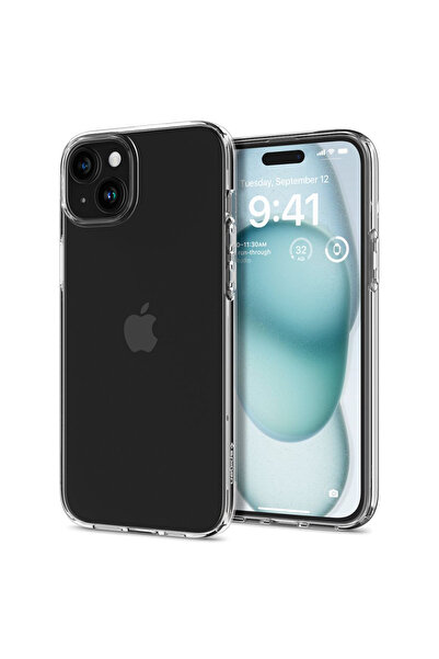 Spigen Калъф за iPhone 15, Liquid Crystal (ACS06786), удароустойчив, прозрачен