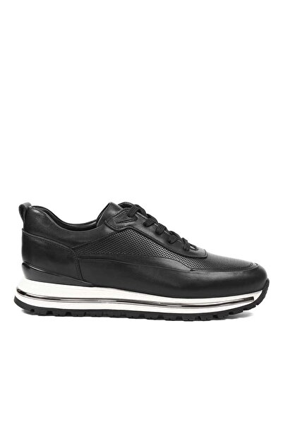 Celal Gültekin Erkek Siyah Kalın Tabanlı Sneaker