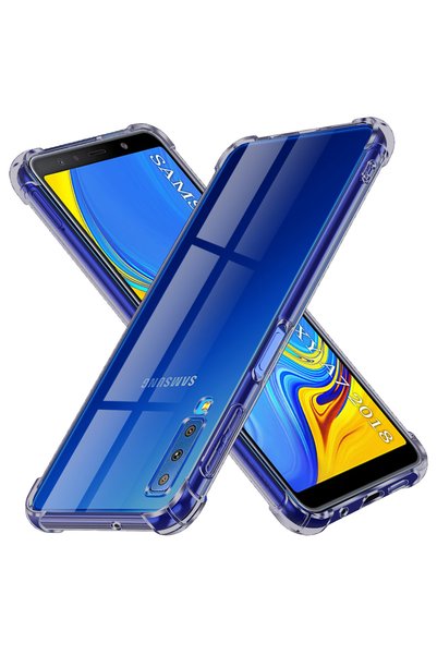 Evolium Калъф за телефон за Samsung Galaxy A7 2018, противоударен, прозрачен,...