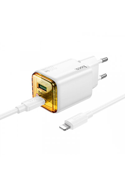 hoco. Incarcator Retea Cu Cablu USB-C HOCO N52, 20W, 3A, 1 x USB-A - 1 x USB-...