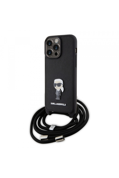 Stef's Cat Husa pentru Apple iPhone 15 Pro Max, Karl Lagerfeld, Saffiano Cros...