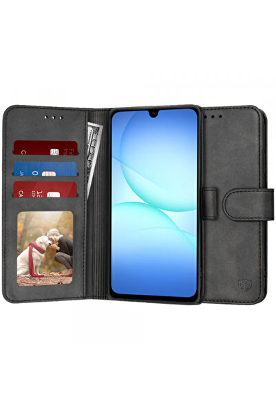 Techsuit Калъф за Samsung Galaxy A17 5G, Techsuit, тип  "Дневник ", Черен