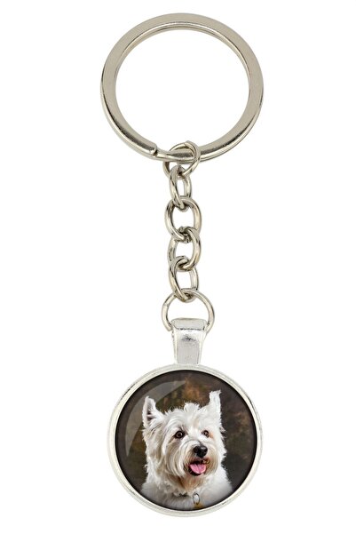 Art - Dog West Highland White Terrier - breloc cu fotografia ta, decorațiune ...