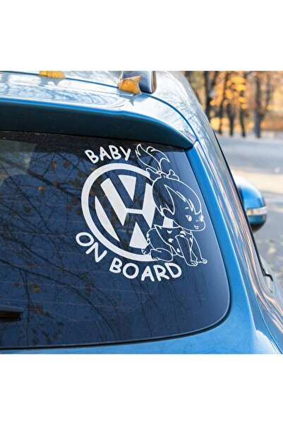 OEM Sticker auto (30cm) - Baby on board VW