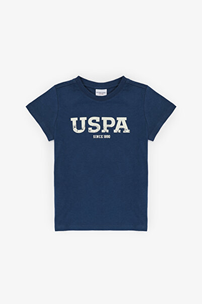 U.S. Polo Assn. تي شيرت أساسي باللون الأزرق الداكن للأولاد 50325607-VR059