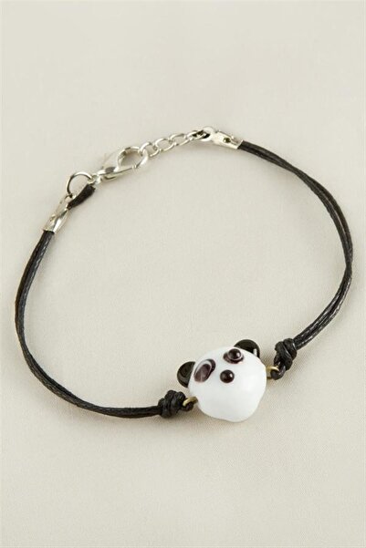 Generic Brand Panda Glass Bracelet - White
