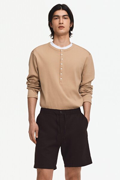 H&M Keten Karışımlı Şort Regular Fit