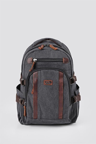 ÇÇS Unisex Σακίδιο Πλάτης από Καμβά για Καθημερινή Σχολική Μετακίνηση και Ταξ...