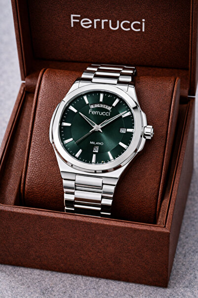 Ferrucci Ferucci̇ Men's Wristwatch New Season Stainless Steel Waterproof with...