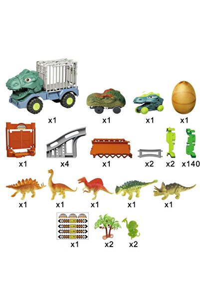 Crazoo Set camion si pista, Crazoo, Dinosaur World