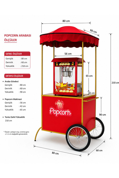 POPCORN ARABASI VE MAKİNESİ