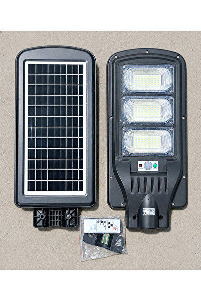 Hightek 300W Solar Sokak Lambası | Sensörlü, Kumandalı, IP65 Su Geçirmez Güne...