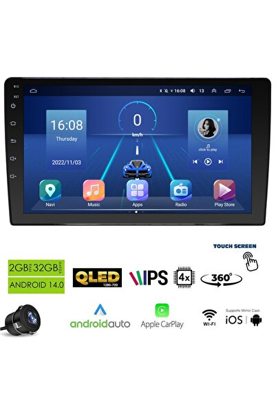 VISOR MD-210 Tablet Multimedya Android 9 İnç Universal 2+32GB 4 Çekirdek