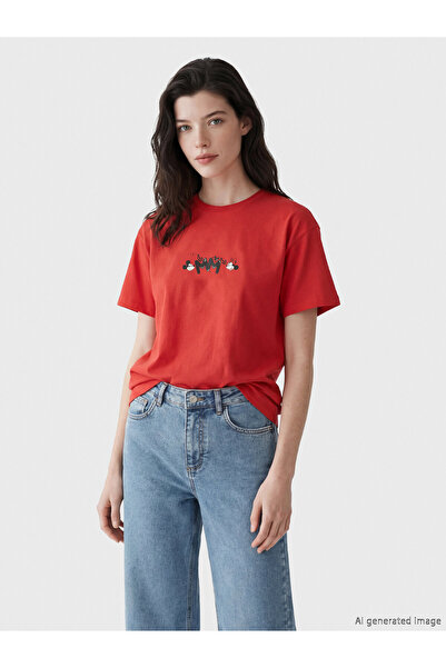 LC Waikiki Mickey Mouse Printed Women's T-Shirt
