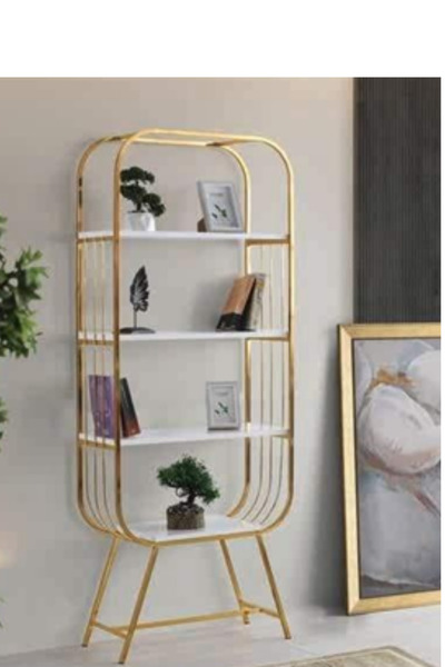 Savita Home Mayıs Kitaplık Beyaz Çok Amaçlı Raf Ünitesi 70x30x180 cm