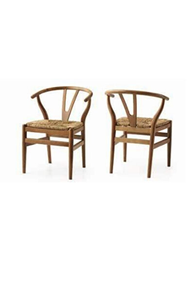 Savita Home Wishbone Sandalye | Ceviz Renk | Modern Tasarım Mutfak ve Salon S...