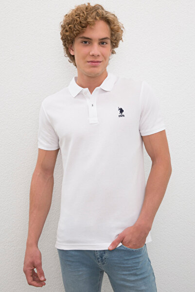 U.S. Polo Assn. Men's White Basic T-Shirt 50231513-Vr013